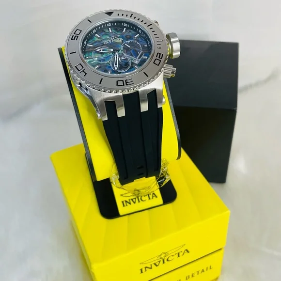 *SOLD* New Invicta Subaqua Men’s Watch with Abalone Dial 52mm - Picture 7 of 11